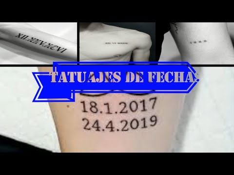 Tatuajes con fecha de nacimiento y nombre