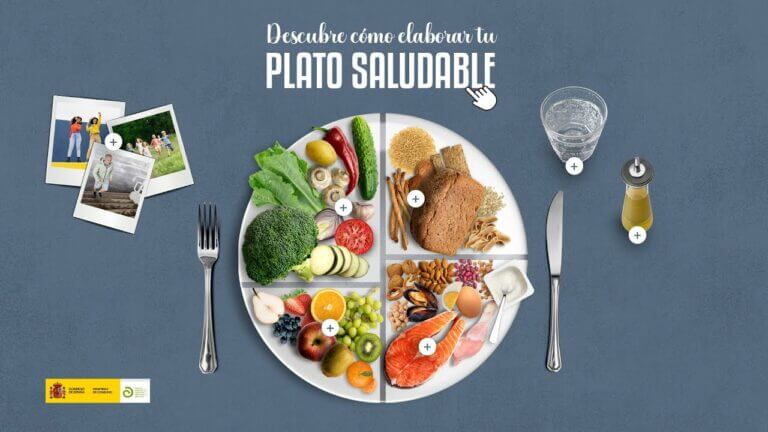 Plato alimentacion saludable
